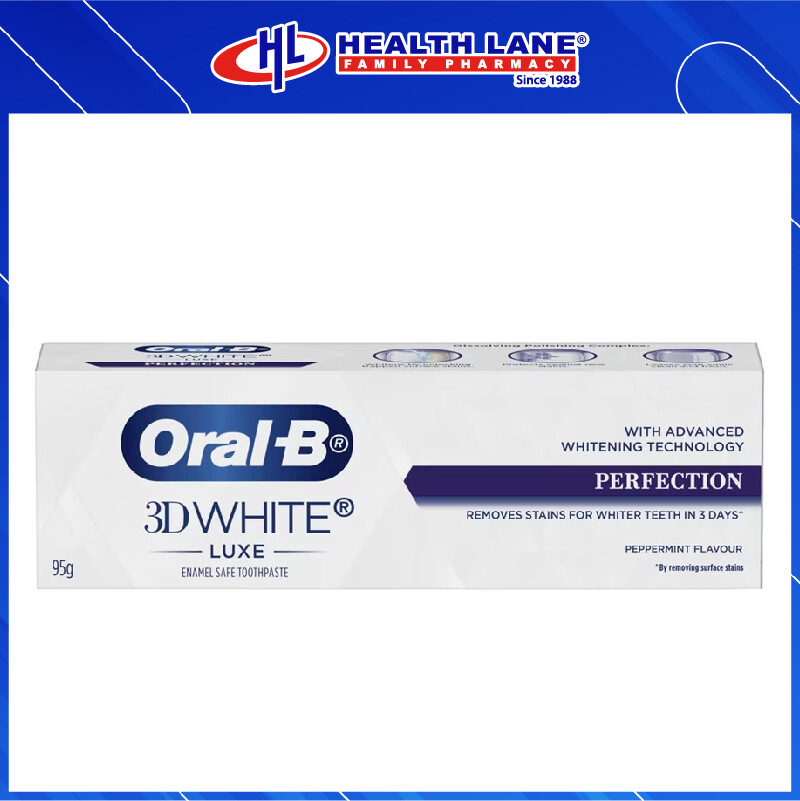 ORAL B 3D WHITE LUXE TOOTHPASTE (PERFECTION) - 95G